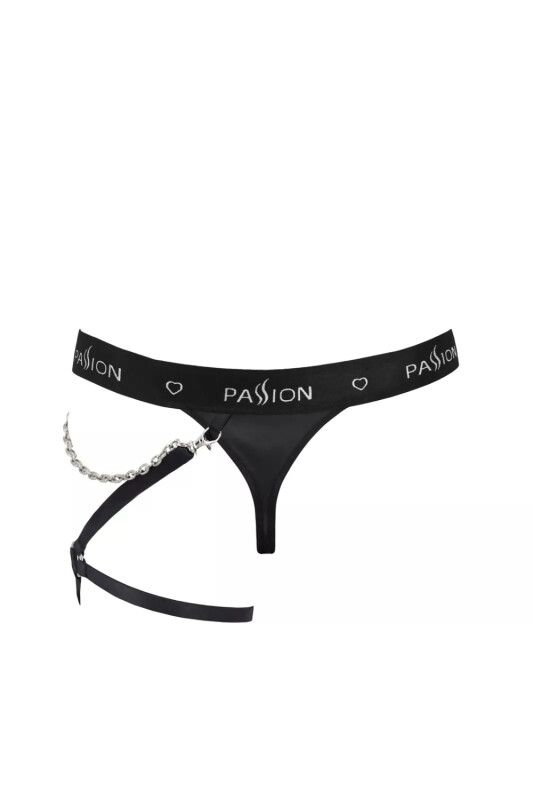 Сексуальні стрінги Passion Men Bill, XXL/XXXL, з декором на стегно, чорні - Изображение 3