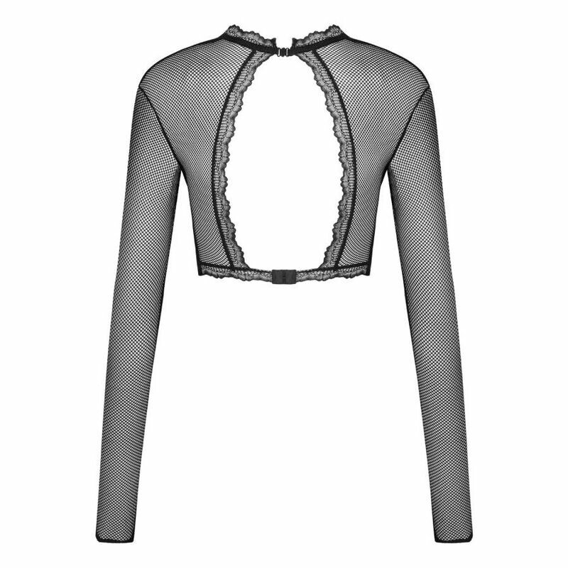 Топ еротичний Obsessive Mibelia Top, XS/S, з відкритими грудьми - Зображення 7