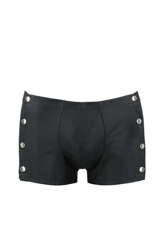 Шорти на кнопках Passion Men Short David, імітація шкіри, L/XL - Изображение 2