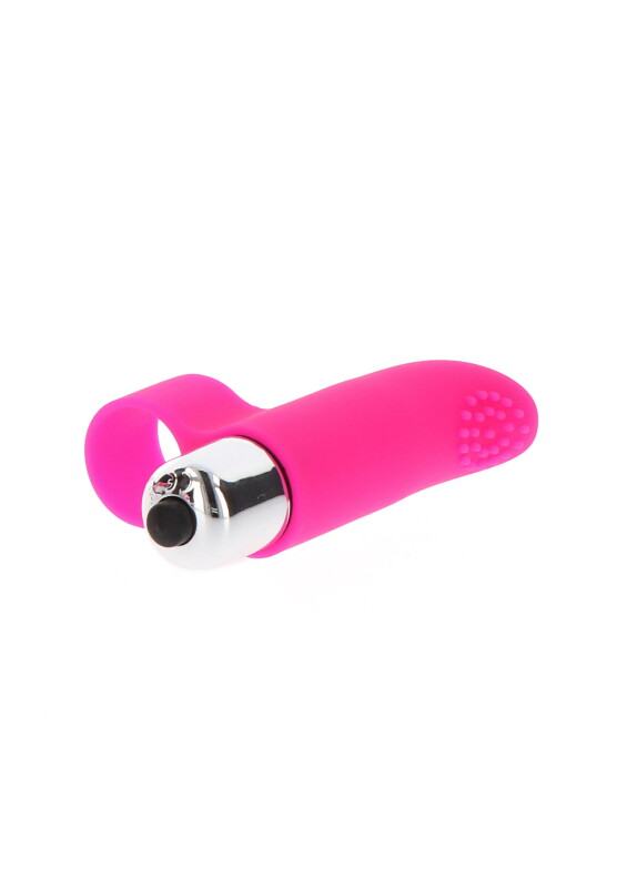 Вібратор на палець Tickle Pleaser рожевий, 8 х 2 см - Изображение 2