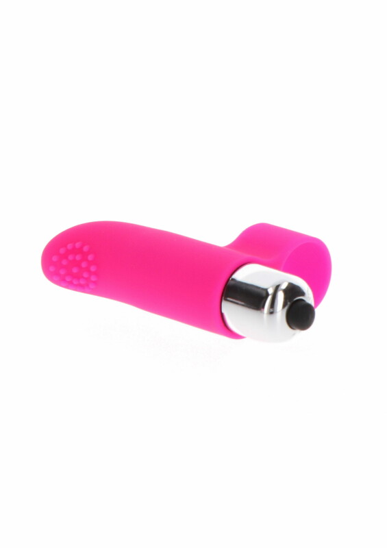 Вібратор на палець Tickle Pleaser рожевий, 8 х 2 см - Изображение 3