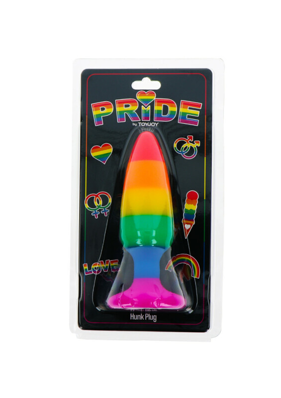 Анальна пробка TOY JOY Hunk Plug, L, різнокольорова, 13 х 3.9 см - Изображение 3