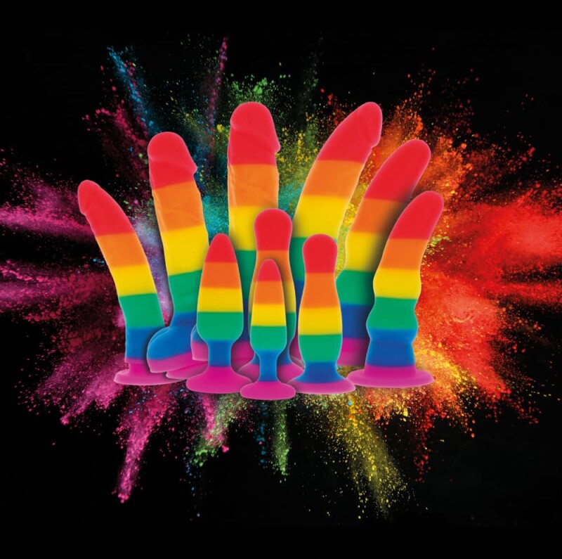 Анальна пробка TOY JOY Fun Stuffer, L, різнокольорова, 12.5 х 3.3 см - Изображение 3