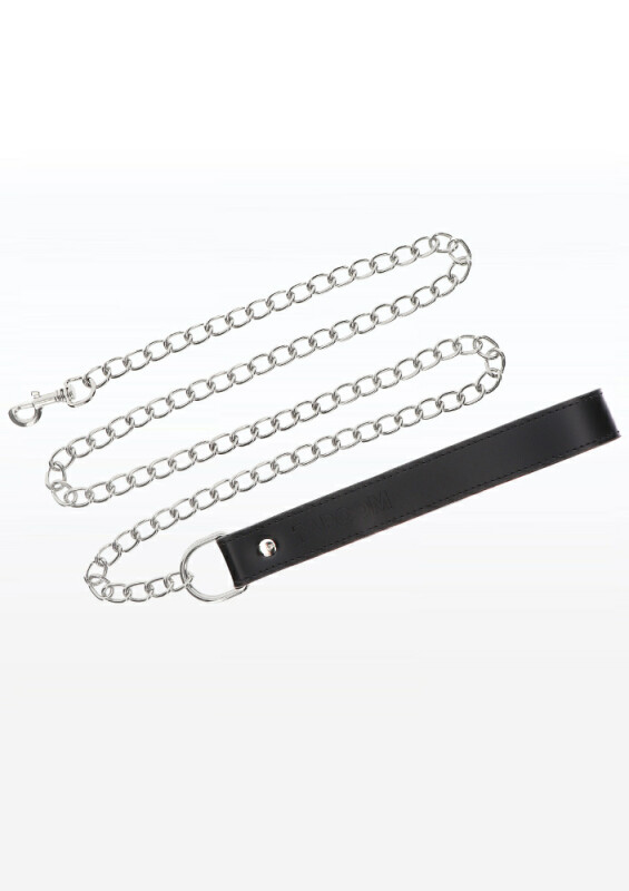Повідець із чорною петлею Taboom Chain Leash, сріблястий - Зображення 1