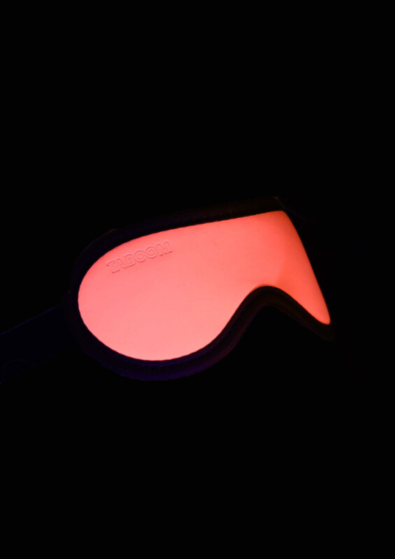 Маска із закритими очима, світиться у темряві Taboom Glow In The Dark, рожево-чорна - Зображення 1