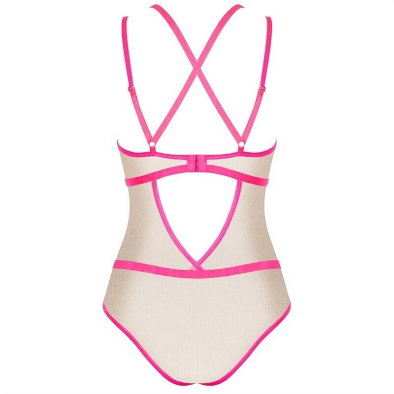 Боді сексуальне S/M Nudelia Obsessive, рожеве - Зображення 3