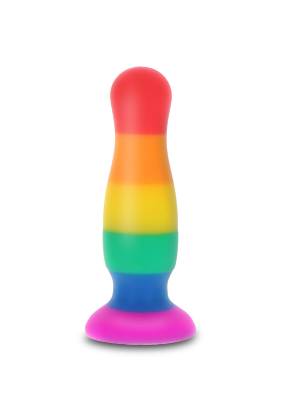 Анальна пробка TOY JOY Fun Stuffer, L, різнокольорова, 12.5 х 3.3 см