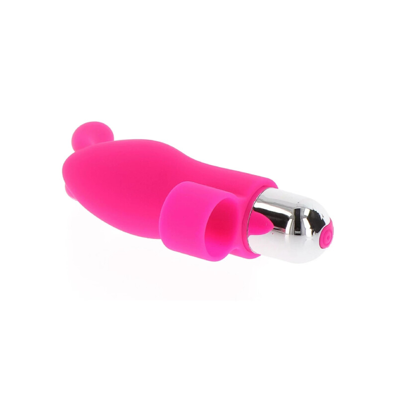 Вібратор на палець Toy Joy Bunny Pleaser з вушками кролика, рожевий, 10.5 х 3 см - Изображение 4