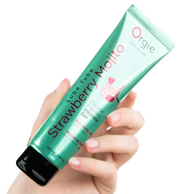 Їстівний лубрикант Orgie Lube Tube зі смаком Полуничний Мохіто, 100 мл - Зображення 2