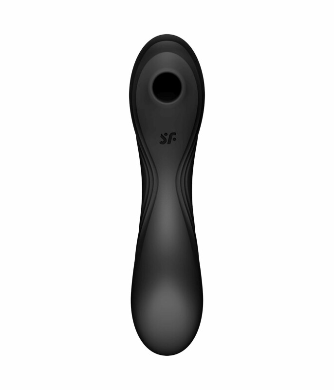 Вібратор Satisfyer Curvy Trinity 4 з вакуумною стимуляцією, чорний, 17 х 4.2 см - Изображение 2