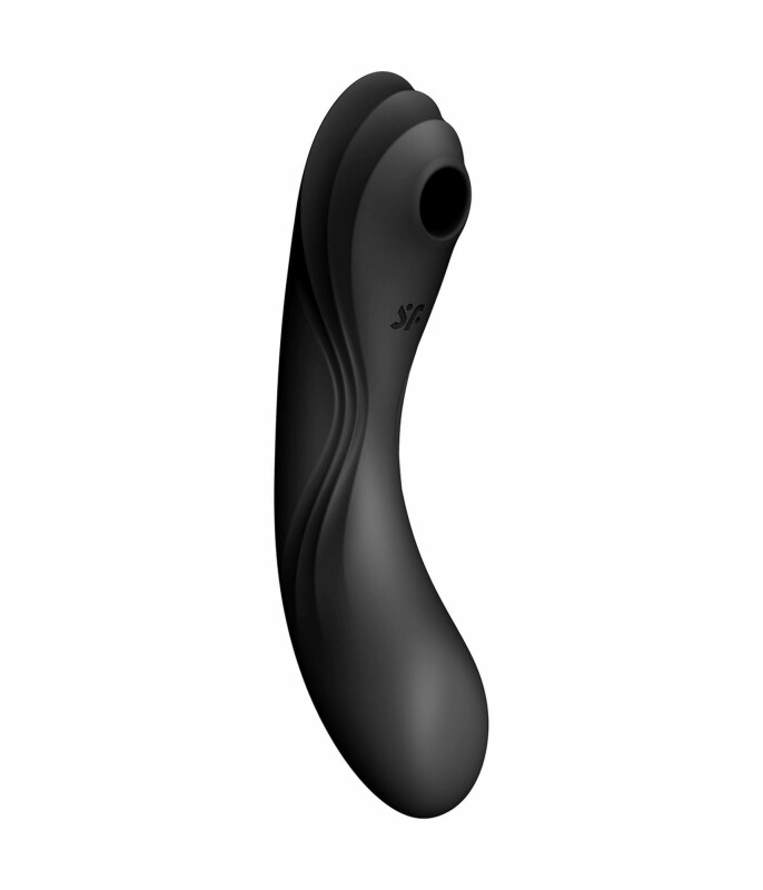 Вібратор Satisfyer Curvy Trinity 4 з вакуумною стимуляцією, чорний, 17 х 4.2 см - Изображение 8