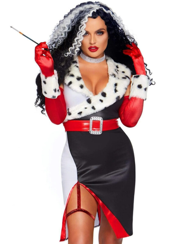 Костюм сексуальний Leg Avenue Cruella De Vil (Круелла Де Віль) Villain, 3 предмети, розмір L - Зображення 3