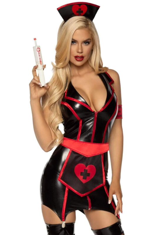 Костюм сексуальної медсестри M Naughty Nurse Leg Avenue, 4 предмети - Изображение 2