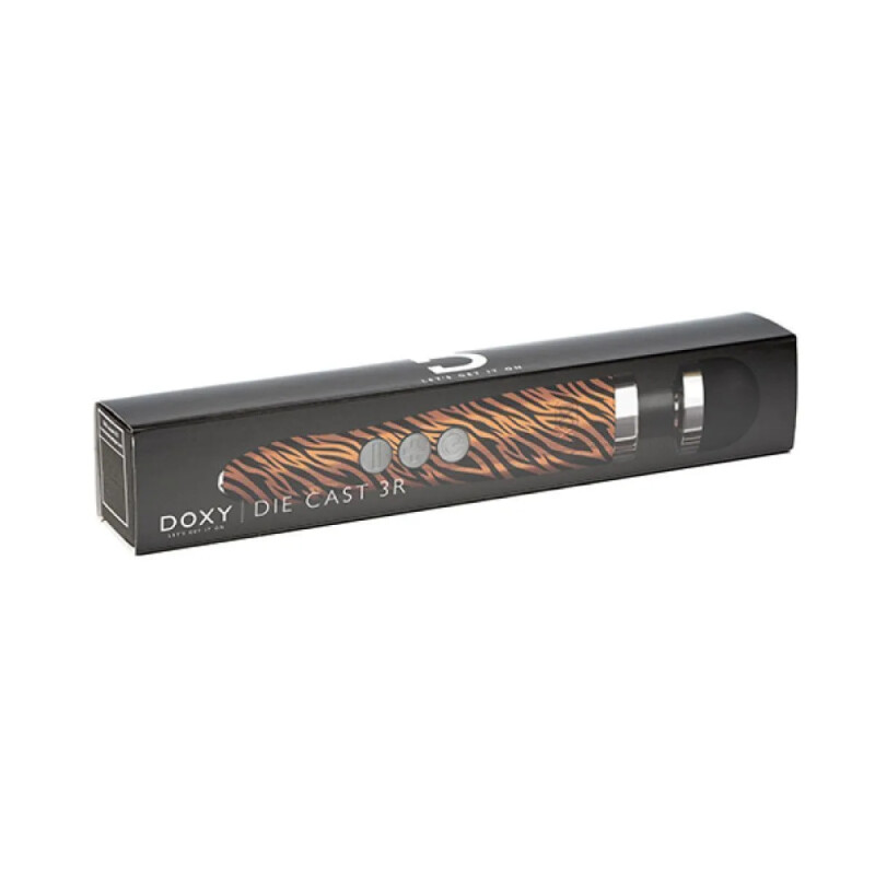 Масажер-мікрофон Doxy Die Cast 3R Wand Vibrator Tiger, тигровий - Изображение 1