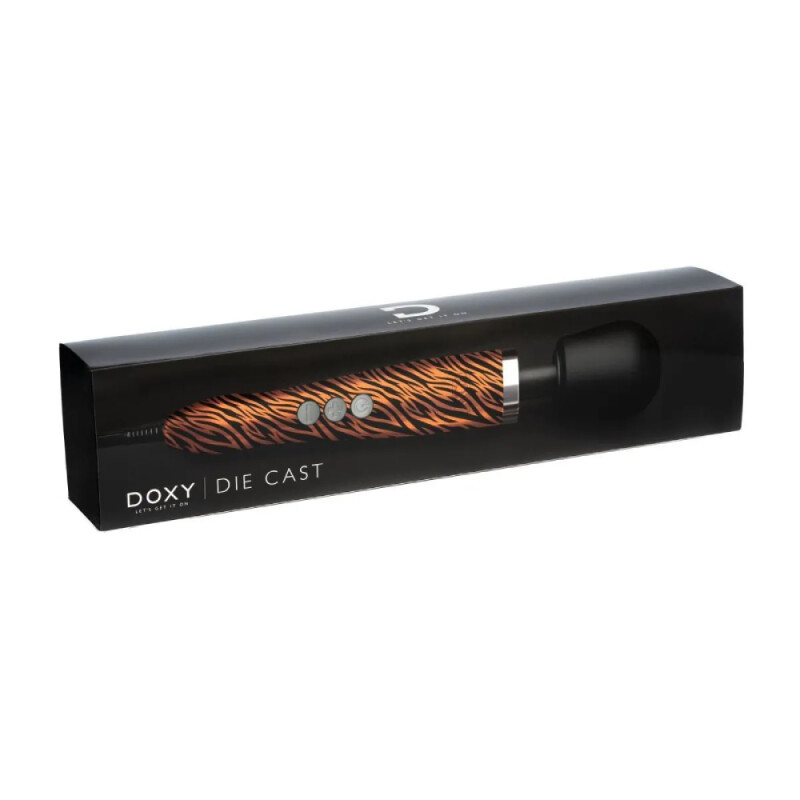Вібромасажер Doxy Die Cast Tiger тигровий, зі смугастим принтом - Изображение 4