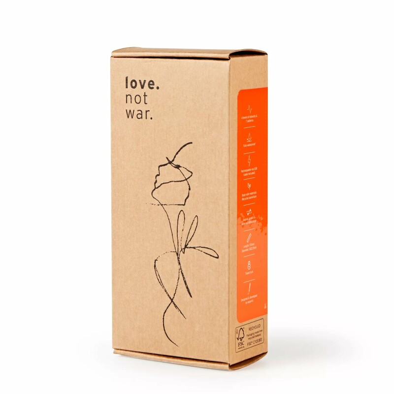 Міні-вібратор Love Not War Amore Orange оранжевий, 13.50 см х 2.30 см - Зображення 1