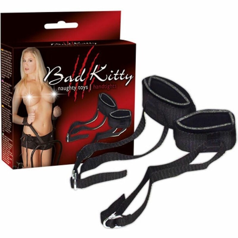 Фіксатори на руки для прив'язі Bad Kitty Handtights, чорні - Зображення 3