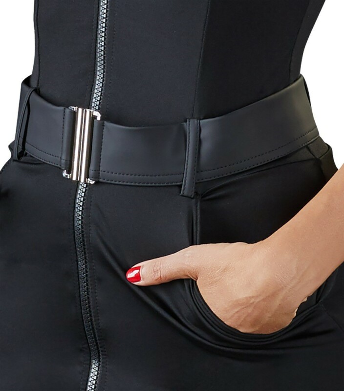 Костюм поліцейської сексуальний Cottelli Police Dress, S, чорний - Зображення 5