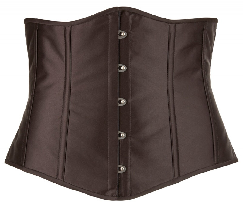 Корсет для талії Cottelli Curves Underbust Corset на гачках і шнурівці, 2XL - Зображення 5
