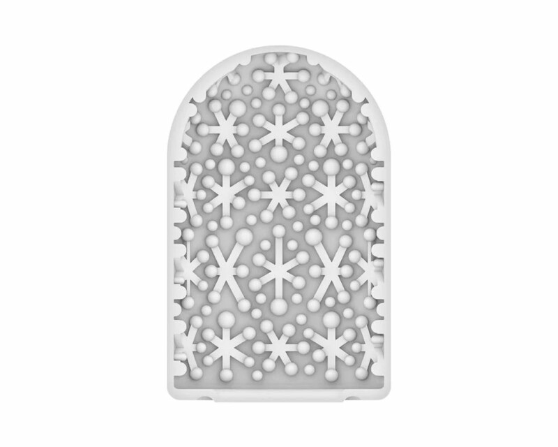 Міні мастурбатор нереалістичний Tenga Pocket Spark Beads, з рельєфом, білий, 7.5 х 5.5 см - Изображение 5