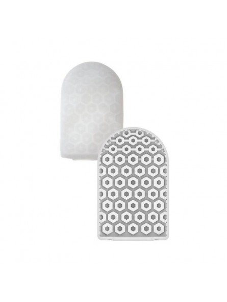 Міні мастурбатор нереалістичний Tenga Pocket Hexa-Brick, з рельєфом, білий, 7.5 х 5.5 см - Зображення 5