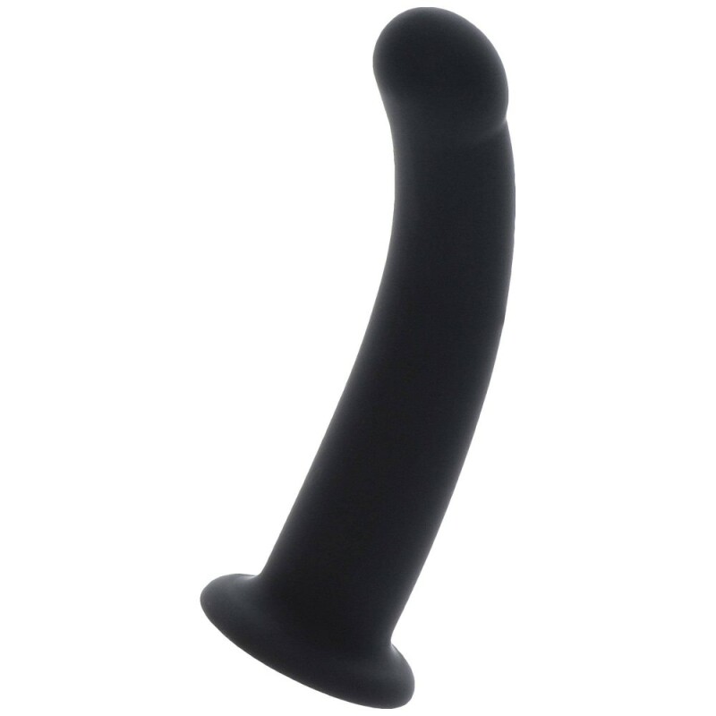 Насадка на страпон Taboom Strap-On Dong Medium чорна, 14 х 3.3 см - Изображение 1