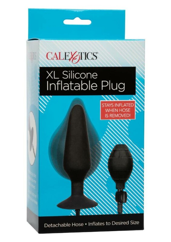 Анальна пробка з накачуванням XL CalExotics чорна, 16 х 4.5 см - Изображение 1
