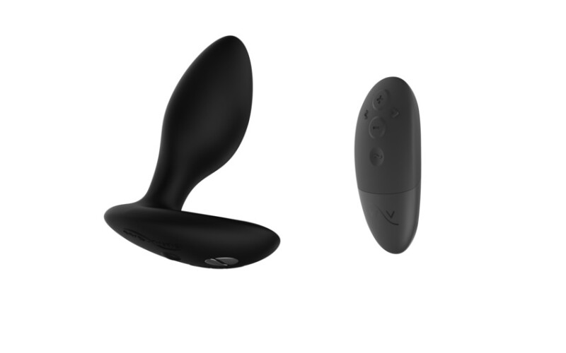 Анальна пробка з вібрацією We-Vibe Ditto+ Satin Black (Вівайб) з пультом і керуванням з телефону, чорна - Изображение 1