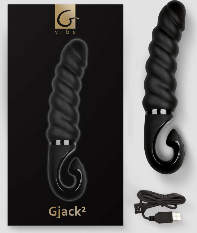 Вібратор рельєфний Gjack² Gvibe, чорний, 22 х 3.7 см - Изображение 5