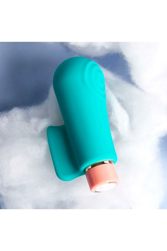 Вібратор на палець Aria Blush, силіконовий, блакитний - Изображение 6