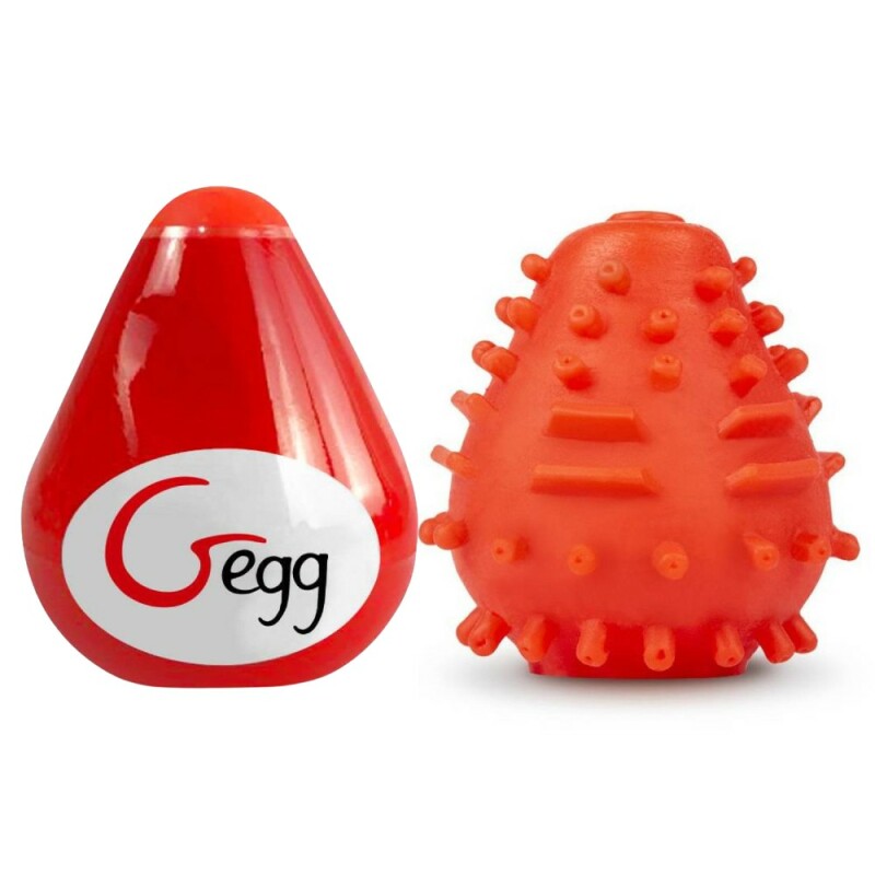 Мастурбатор нереалістичний Gvibe Gegg, червоний, 6.5 х 5 см - Зображення 4