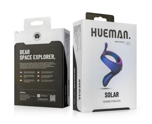 Ерекційне віброкільце Hueman Solar, фіолетове, 11 х 2.2 см - Зображення 1
