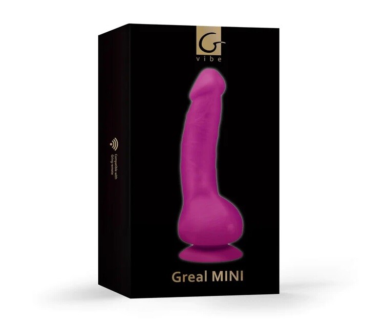 Вібратор реалістичний на присосці Greal Mini Gvibe фуксія, 18 х 3 см - Изображение 3