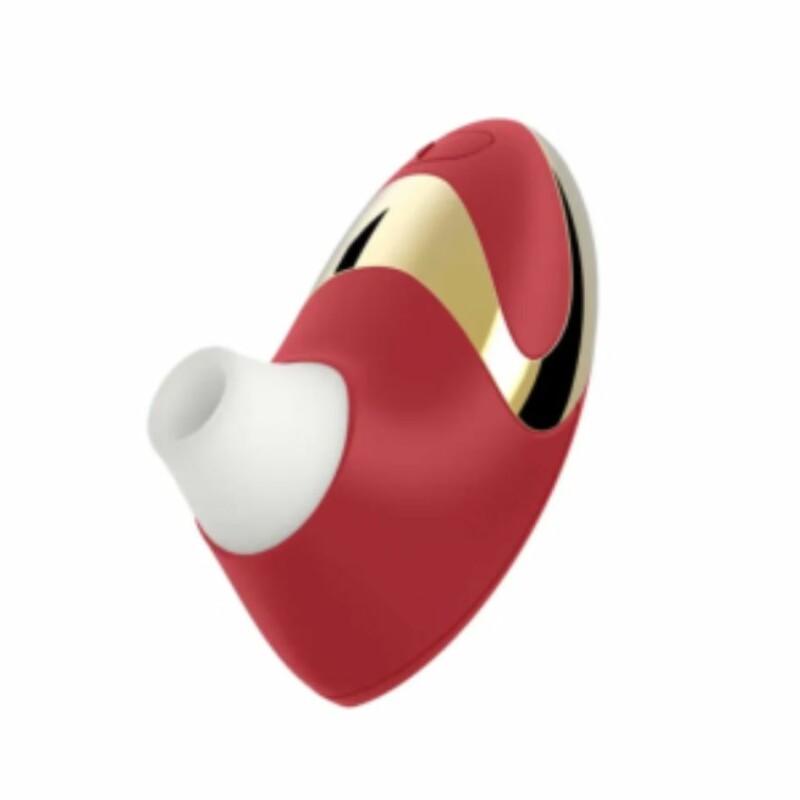 Кліторальний стимулятор Womanizer Pro W500 Red із золотою деталлю, червоний - Изображение 8