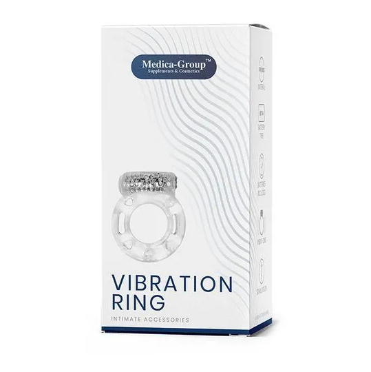Ерекційне кільце Medica Vibration Ring з вібрацією, прозоре - Изображение 1