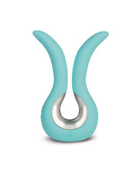 Подвійний вібратор Gvibe Tiffany універсальний, м'ятний, 10.5 х 2 см
