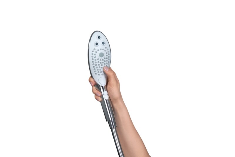 Насадка на душ для мастурбації Womanizer Wave, срібна - Изображение 7