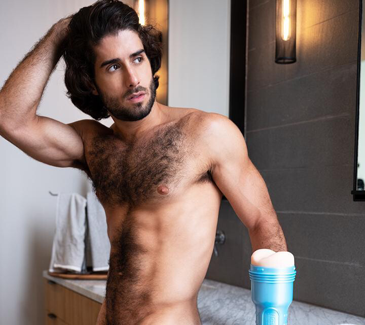 Мастурбатор анус у колбі Fleshlight Boys Diego Sans, кібершкіра, бежевий, 25 х 10 см - Изображение 4
