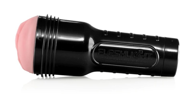 Мастурбатор вагіна в колбі Pink Lady Destroya Fleshlight, рельєфний, кібершкіра, бежевий, 25.4 х 10 см - Зображення 4