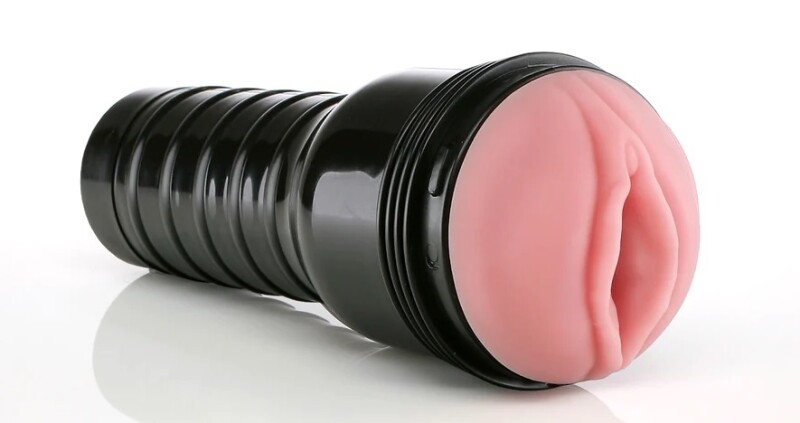Мастурбатор вагіна в колбі Pink Lady Destroya Fleshlight, рельєфний, кібершкіра, бежевий, 25.4 х 10 см - Зображення 3