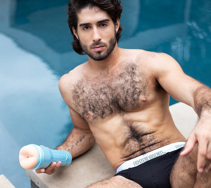 Мастурбатор анус у колбі Fleshlight Boys Diego Sans, кібершкіра, бежевий, 25 х 10 см - Изображение 6