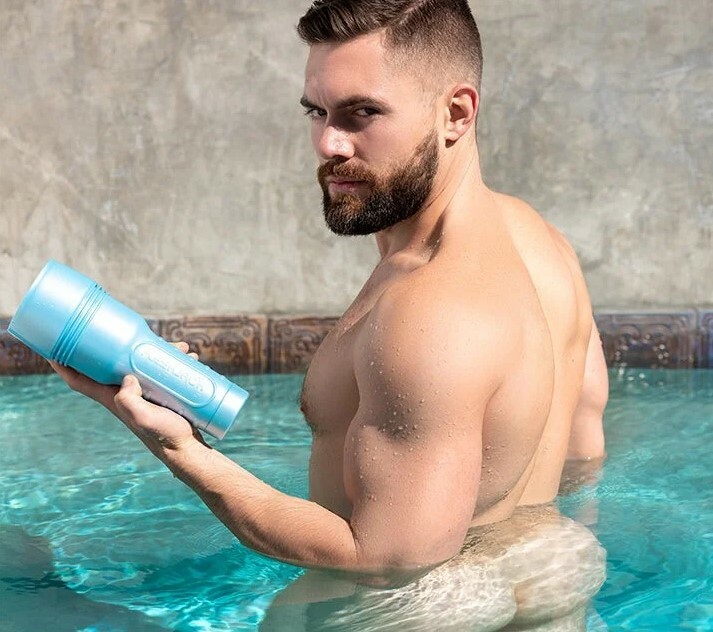 Маструбатор анус кібершкіра в колбі, Fleshjack Boys Griffin Barrows Cake Signature Butt, бежевий, 24.8 см - Изображение 5