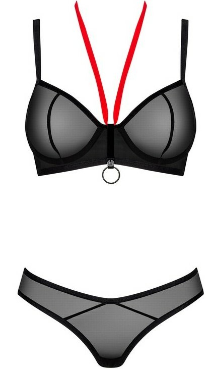 Комплект Obsessive Glandez, чорний, XS/S - Зображення 2