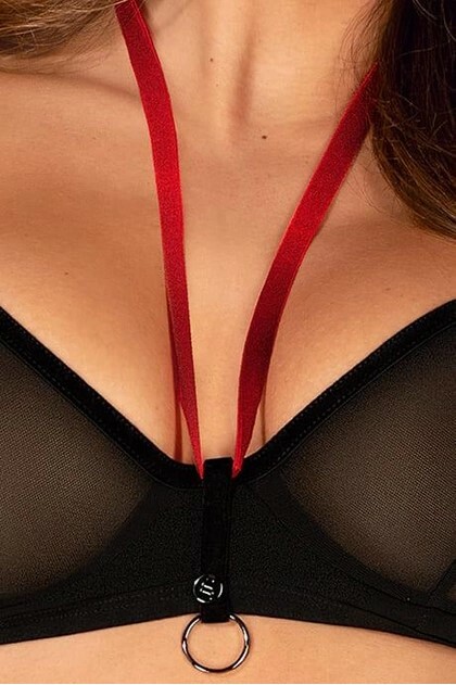 Комплект Obsessive Glandez, чорний, XS/S - Зображення 5