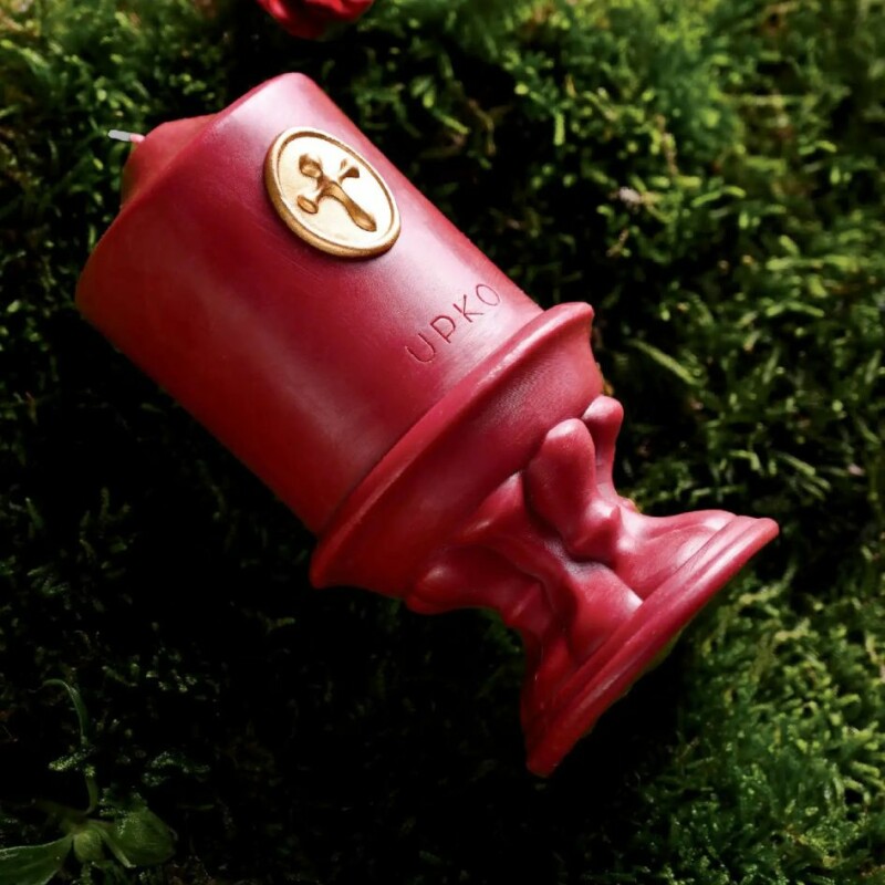 Свеча восковая UPKO DREAMING of GARDEN низкотемпературная, красная, 270 г - Зображення 1