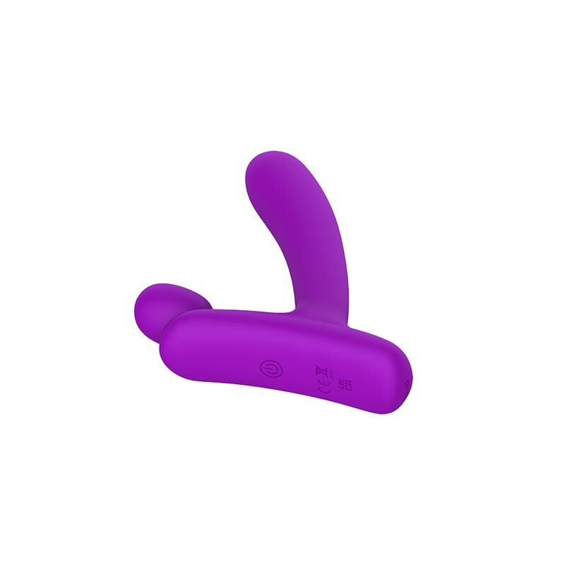 Вібратор зі стимуляцією клітора Chisa Horny hunter vibrating в формі букви L, фіолетовий, 16 х 3.8 см - Изображение 2