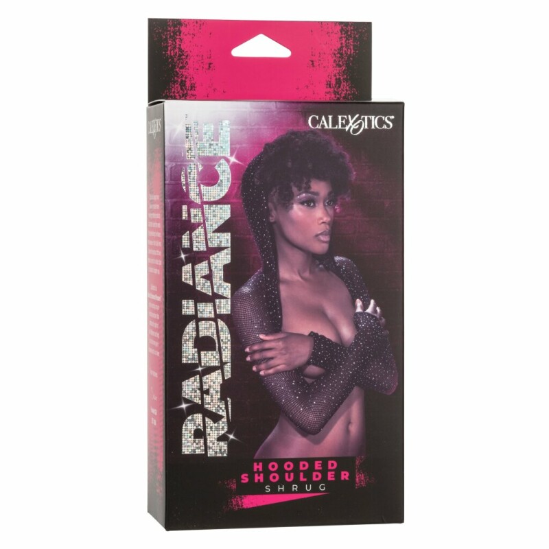Накидка з капюшоном CalExotics Hooded Shoulder Shrug, чорна, O/S - Зображення 1