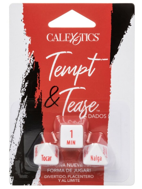 Еротична гра для двох CalExotics Tempt &amp; Tease Dados кубики 3 шт, білі - Изображение 3