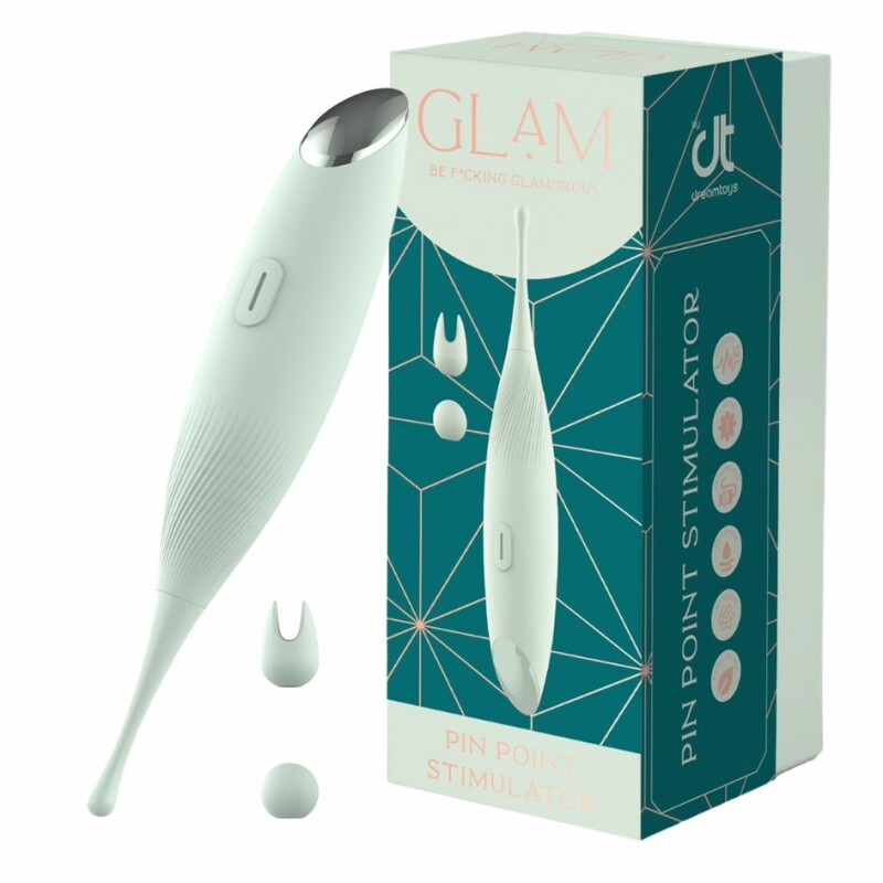 Кліторальний вібратор Dream Toys Pin Point для точкової стимуляції, зелений, 16 х 1.2 см