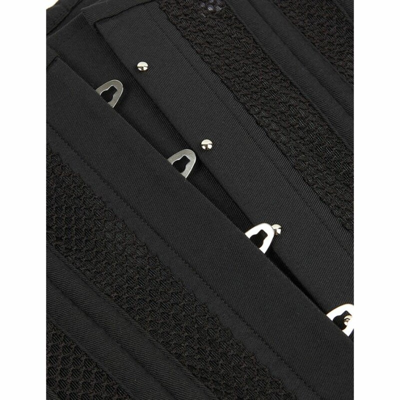 Корсет із сітки Star Night Steel Bones Grid Corsets L, з гачками і шнурівкою, чорний - Изображение 6